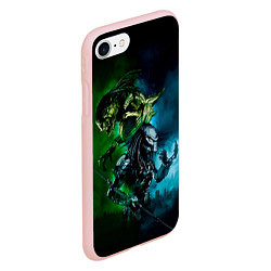 Чехол iPhone 7/8 матовый PREDATOR, цвет: 3D-светло-розовый — фото 2