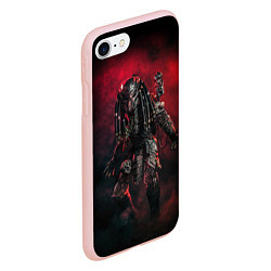 Чехол iPhone 7/8 матовый PREDATOR, цвет: 3D-светло-розовый — фото 2