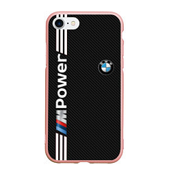 Чехол iPhone 7/8 матовый BMW CARBON