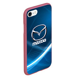 Чехол iPhone 7/8 матовый MAZDA, цвет: 3D-малиновый — фото 2