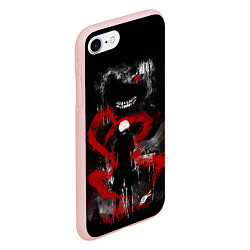 Чехол iPhone 7/8 матовый TOKYO GHOUL, цвет: 3D-светло-розовый — фото 2