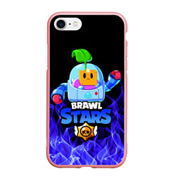 Чехол iPhone 7/8 матовый BRAWL STARS SPROUT, цвет: 3D-баблгам