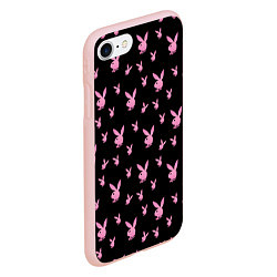 Чехол iPhone 7/8 матовый Playboy, цвет: 3D-светло-розовый — фото 2