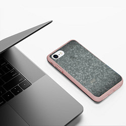 Чехол iPhone 7/8 матовый Цинк, цвет: 3D-светло-розовый — фото 2