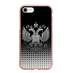Чехол iPhone 7/8 матовый Герб, цвет: 3D-светло-розовый