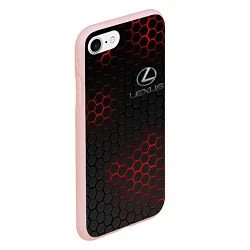 Чехол iPhone 7/8 матовый LEXUS, цвет: 3D-светло-розовый — фото 2