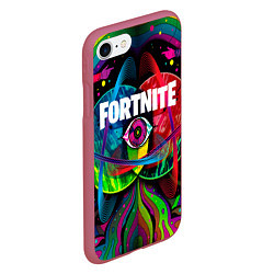 Чехол iPhone 7/8 матовый TRAVIS SCOTT X FORTNITE, цвет: 3D-малиновый — фото 2