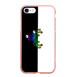 Чехол iPhone 7/8 матовый Лягуха, цвет: 3D-светло-розовый