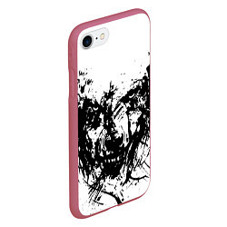 Чехол iPhone 7/8 матовый Зверь, цвет: 3D-малиновый — фото 2