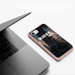 Чехол iPhone 7/8 матовый The Last of Us part 2, цвет: 3D-светло-розовый — фото 2