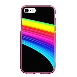 Чехол iPhone 7/8 матовый ABSTRACT TREND, цвет: 3D-малиновый