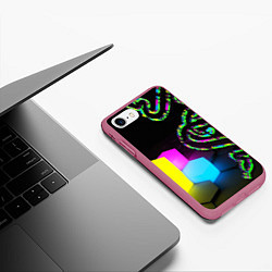 Чехол iPhone 7/8 матовый RAZER, цвет: 3D-малиновый — фото 2