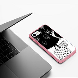 Чехол iPhone 7/8 матовый Многоликий Z, цвет: 3D-баблгам — фото 2