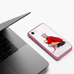 Чехол iPhone 7/8 матовый DOJA CAT, цвет: 3D-малиновый — фото 2