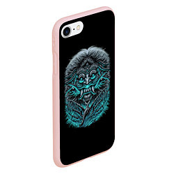 Чехол iPhone 7/8 матовый Баба-Яга Ведьма, цвет: 3D-светло-розовый — фото 2
