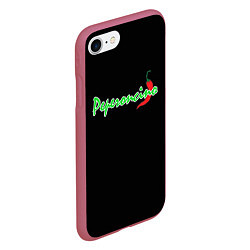 Чехол iPhone 7/8 матовый Пеперонично, цвет: 3D-малиновый — фото 2