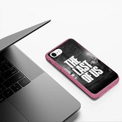 Чехол iPhone 7/8 матовый THE LAST OF US 2, цвет: 3D-малиновый — фото 2