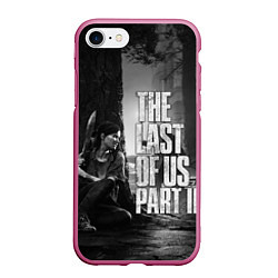 Чехол iPhone 7/8 матовый THE LAST OF US 2, цвет: 3D-малиновый