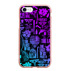 Чехол iPhone 7/8 матовый THE LAST OF US 2, цвет: 3D-светло-розовый