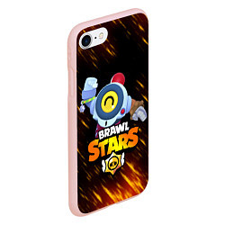 Чехол iPhone 7/8 матовый BRAWL STARS NANI, цвет: 3D-светло-розовый — фото 2