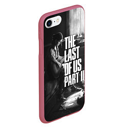 Чехол iPhone 7/8 матовый The last of us part 2 tlou2, цвет: 3D-малиновый — фото 2