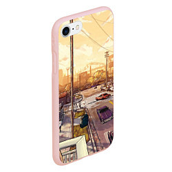 Чехол iPhone 7/8 матовый GTA San Andreas, цвет: 3D-светло-розовый — фото 2