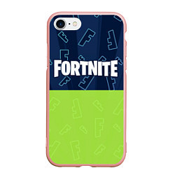 Чехол iPhone 7/8 матовый FORTNITE ФОРТНАЙТ, цвет: 3D-светло-розовый