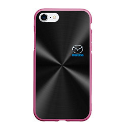 Чехол iPhone 7/8 матовый MAZDA, цвет: 3D-малиновый