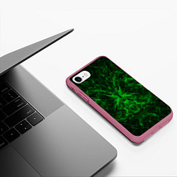 Чехол iPhone 7/8 матовый Текстура, цвет: 3D-малиновый — фото 2