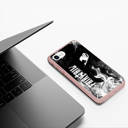 Чехол iPhone 7/8 матовый FAIRY TAIL ХВОСТ ФЕИ, цвет: 3D-светло-розовый — фото 2
