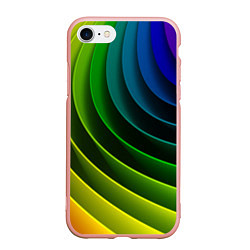 Чехол iPhone 7/8 матовый Color 2058, цвет: 3D-светло-розовый
