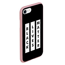 Чехол iPhone 7/8 матовый Black lives matter Z, цвет: 3D-баблгам — фото 2