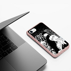 Чехол iPhone 7/8 матовый МОБ ПСИХО 100, цвет: 3D-светло-розовый — фото 2