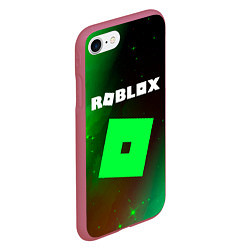 Чехол iPhone 7/8 матовый ROBLOX РОБЛОКС, цвет: 3D-малиновый — фото 2