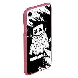 Чехол iPhone 7/8 матовый MARSHMELLO, цвет: 3D-малиновый — фото 2