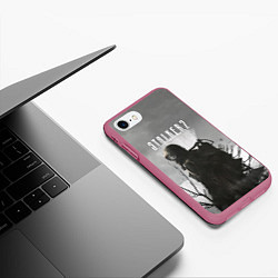 Чехол iPhone 7/8 матовый STALKER 2, цвет: 3D-малиновый — фото 2