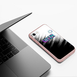 Чехол iPhone 7/8 матовый Nirvana, цвет: 3D-светло-розовый — фото 2