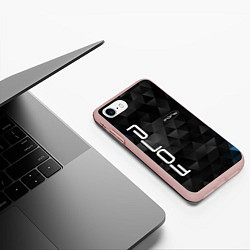 Чехол iPhone 7/8 матовый FORD, цвет: 3D-светло-розовый — фото 2