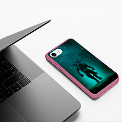 Чехол iPhone 7/8 матовый Бык Миноса, цвет: 3D-малиновый — фото 2