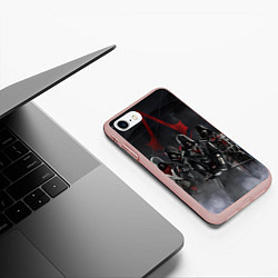 Чехол iPhone 7/8 матовый Assassin’s Creed Syndicate, цвет: 3D-светло-розовый — фото 2