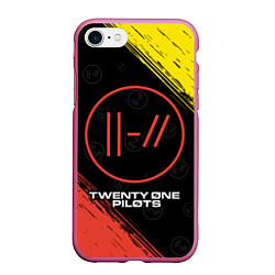 Чехол iPhone 7/8 матовый TWENTY ONE PILOTS 21 PILOTS, цвет: 3D-малиновый