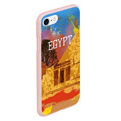 Чехол iPhone 7/8 матовый Египет Пирамида Хеопса, цвет: 3D-светло-розовый — фото 2