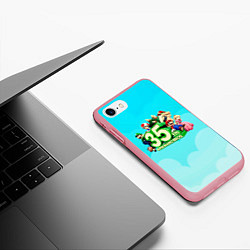 Чехол iPhone 7/8 матовый Mario, цвет: 3D-баблгам — фото 2