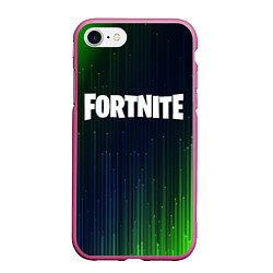 Чехол iPhone 7/8 матовый FORTNITE ФОРТНАЙТ, цвет: 3D-малиновый