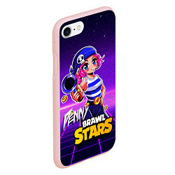Чехол iPhone 7/8 матовый Penny Brawl Stars, цвет: 3D-светло-розовый — фото 2