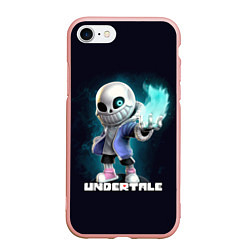 Чехол iPhone 7/8 матовый UNDERTALE, цвет: 3D-светло-розовый