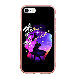 Чехол iPhone 7/8 матовый JoJo’s Bizarre Adventure, цвет: 3D-светло-розовый