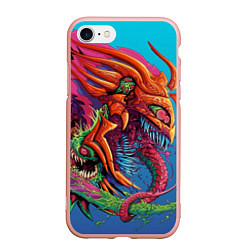 Чехол iPhone 7/8 матовый HyperBeast, цвет: 3D-светло-розовый