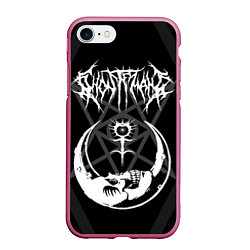 Чехол iPhone 7/8 матовый GHOSTEMANE, цвет: 3D-малиновый