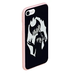 Чехол iPhone 7/8 матовый Bendy And The Ink Machine, цвет: 3D-светло-розовый — фото 2